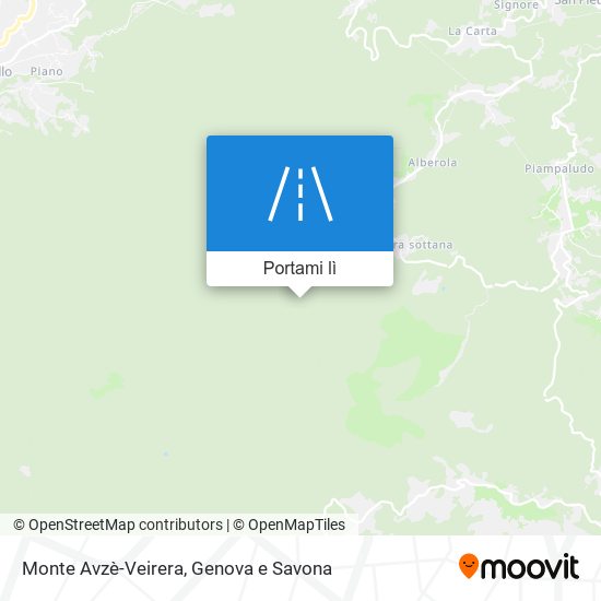 Mappa Monte Avzè-Veirera