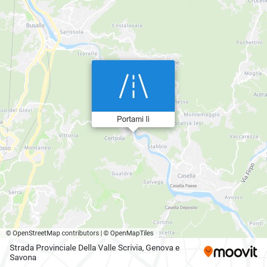 Mappa Strada Provinciale Della Valle Scrivia