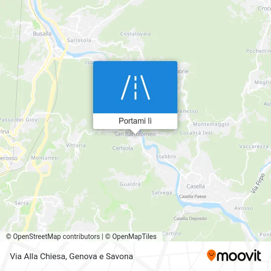 Mappa Via Alla Chiesa