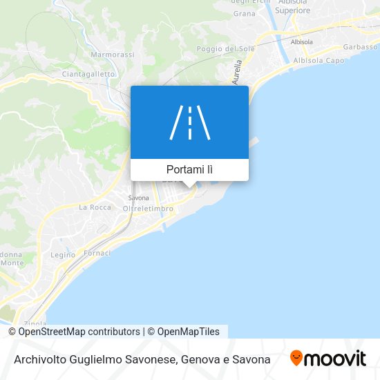 Mappa Archivolto Guglielmo Savonese