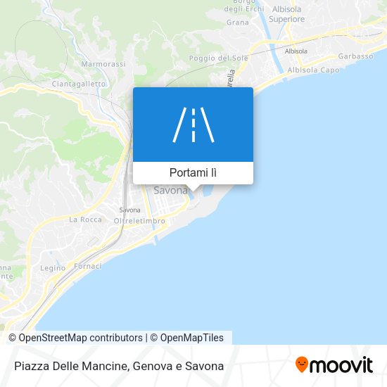 Mappa Piazza Delle Mancine