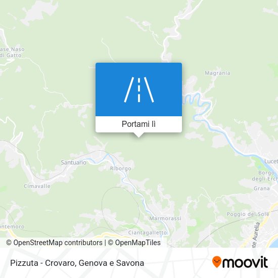 Mappa Pizzuta - Crovaro