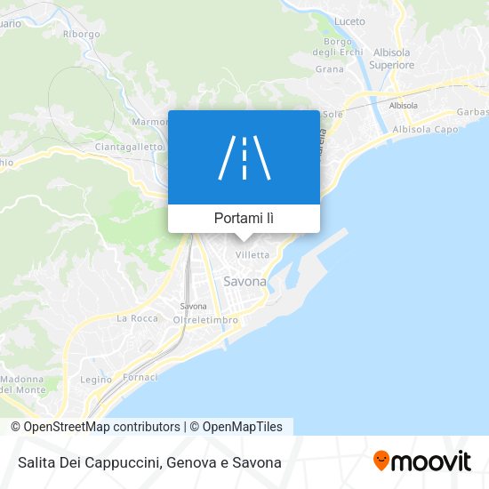 Mappa Salita Dei Cappuccini