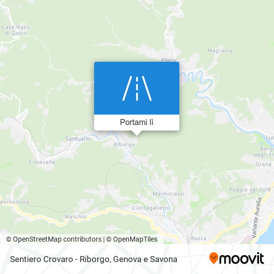 Mappa Sentiero Crovaro - Riborgo