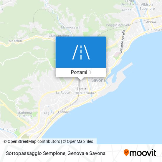 Mappa Sottopassaggio Sempione