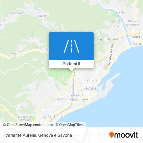 Mappa Variante Aurelia