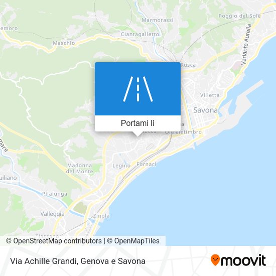 Mappa Via Achille Grandi