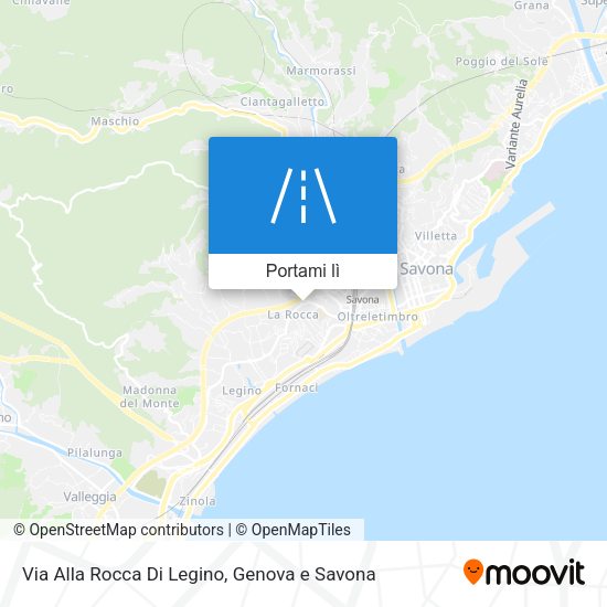 Mappa Via Alla Rocca Di Legino