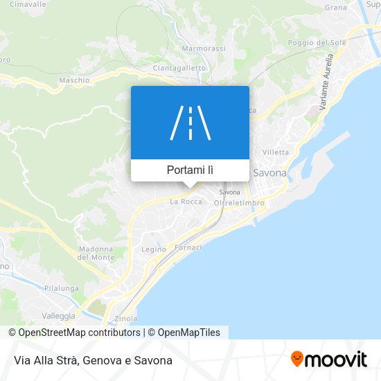 Mappa Via Alla Strà
