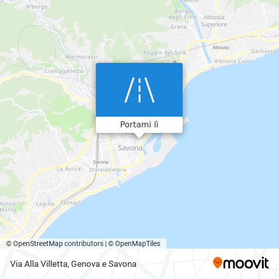 Mappa Via Alla Villetta