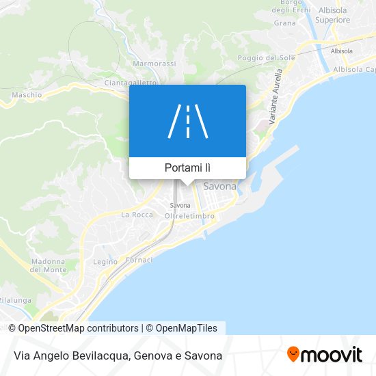 Mappa Via Angelo Bevilacqua