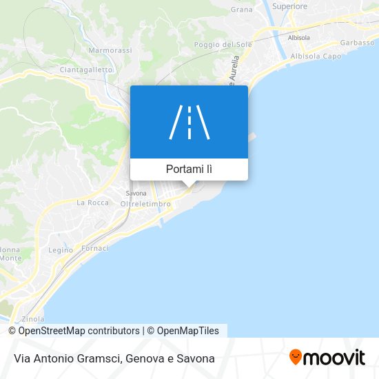 Mappa Via Antonio Gramsci
