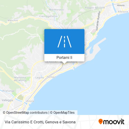 Mappa Via Carissimo E Crotti