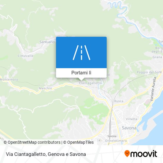 Mappa Via Ciantagalletto