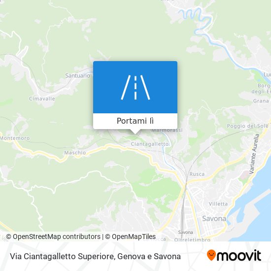 Mappa Via Ciantagalletto Superiore
