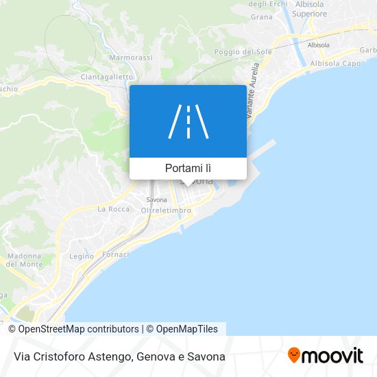 Mappa Via Cristoforo Astengo