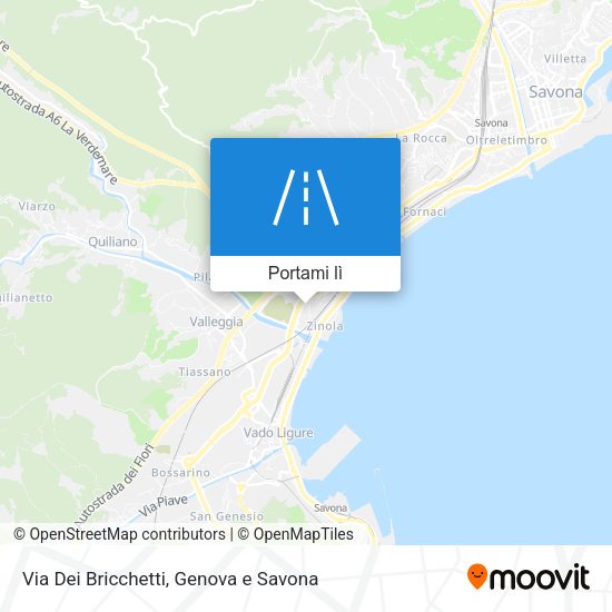 Mappa Via Dei Bricchetti