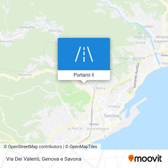 Mappa Via Dei Valenti