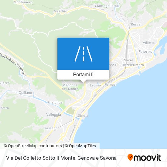 Mappa Via Del Colletto Sotto Il Monte