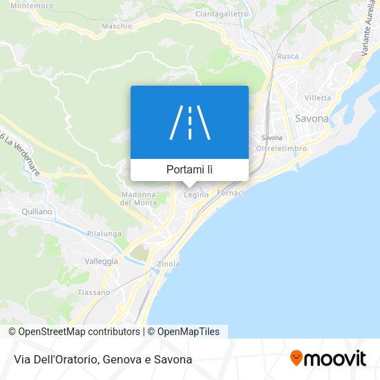 Mappa Via Dell'Oratorio