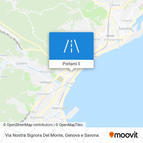 Mappa Via Nostra Signora Del Monte