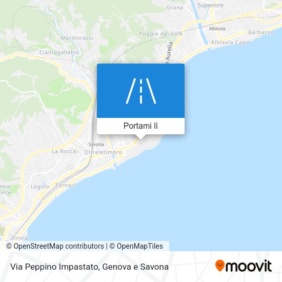 Mappa Via Peppino Impastato