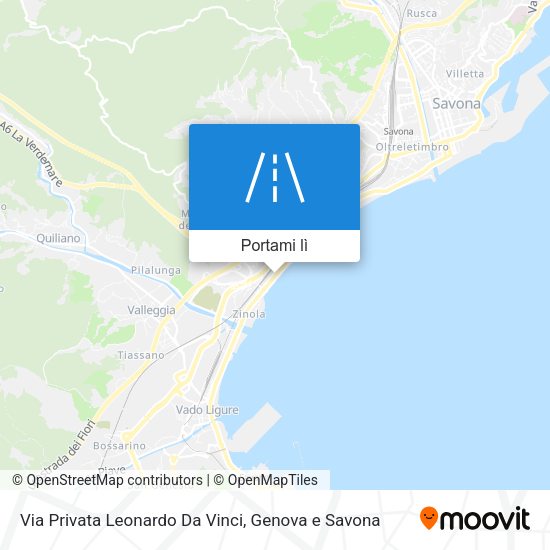 Mappa Via Privata Leonardo Da Vinci