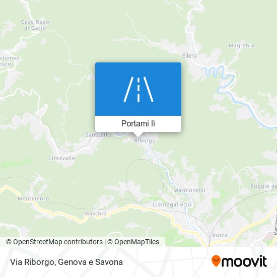Mappa Via Riborgo