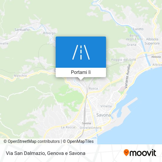 Mappa Via San Dalmazio