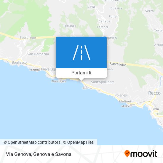 Mappa Via Genova