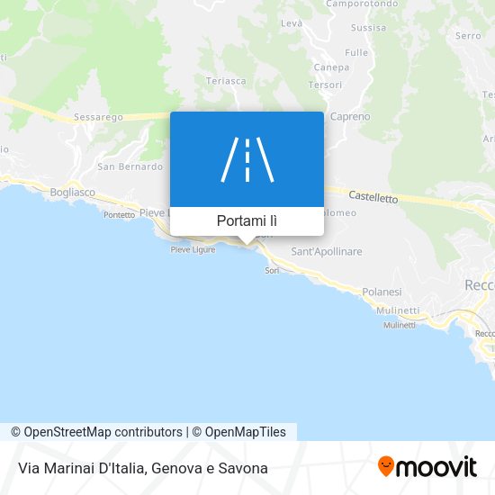 Mappa Via Marinai D'Italia