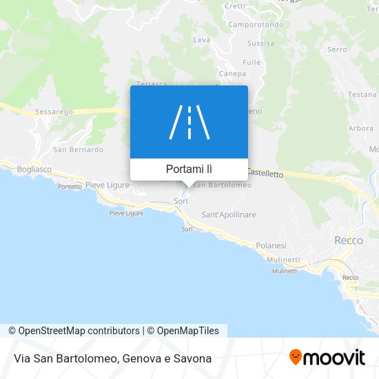 Mappa Via San Bartolomeo