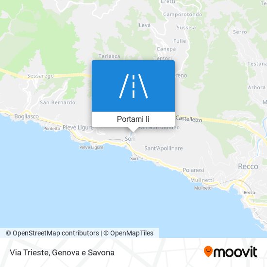 Mappa Via Trieste
