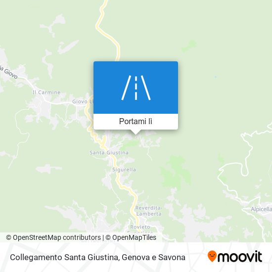 Mappa Collegamento Santa Giustina