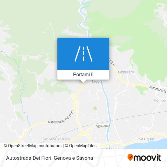 Mappa Autostrada Dei Fiori