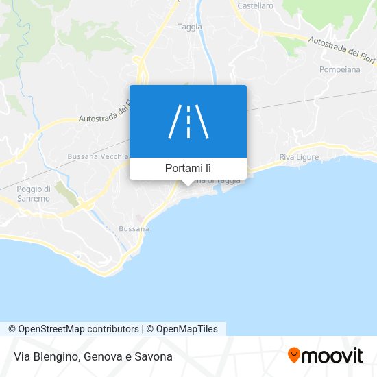 Mappa Via Blengino