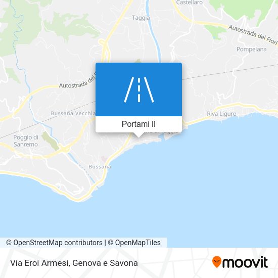 Mappa Via Eroi Armesi