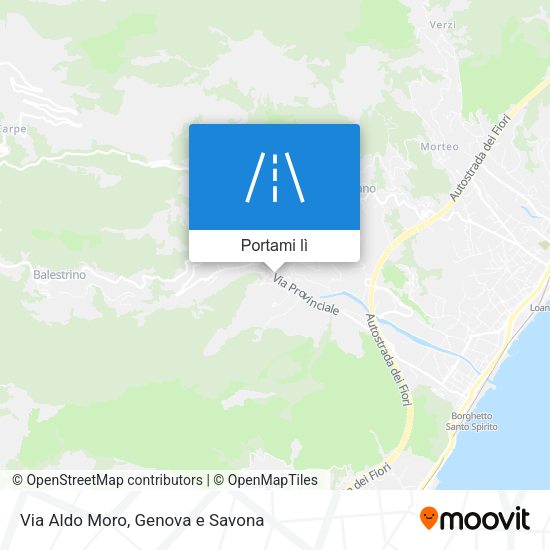 Mappa Via Aldo Moro