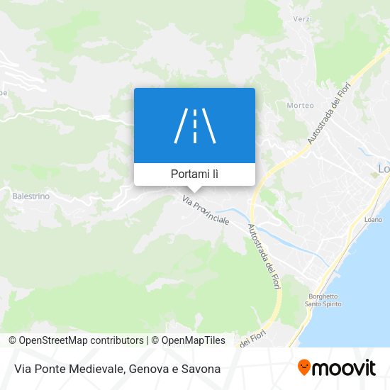 Mappa Via Ponte Medievale