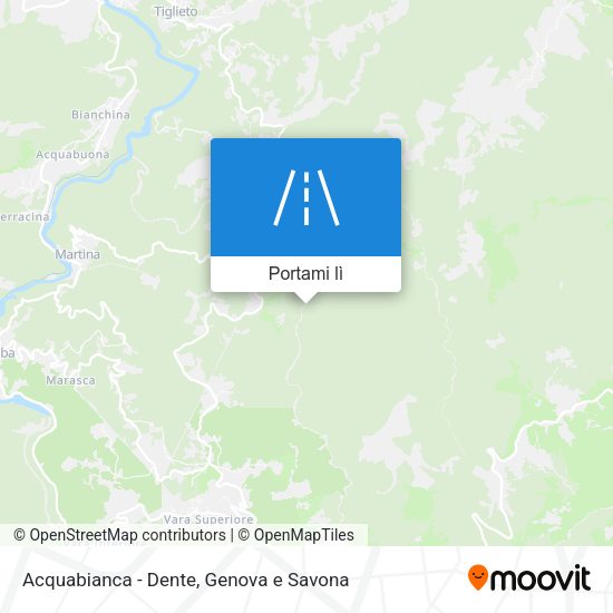 Mappa Acquabianca - Dente
