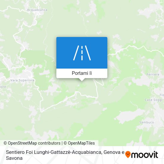Mappa Sentiero Foi Lunghi-Gattazzè-Acquabianca