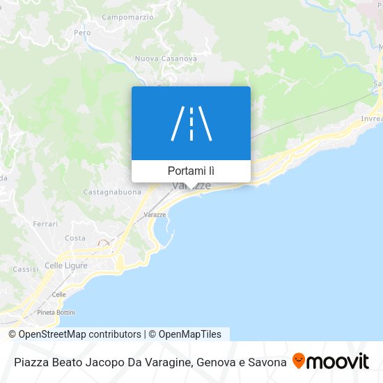 Mappa Piazza Beato Jacopo Da Varagine