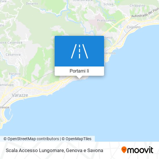 Mappa Scala Accesso Lungomare