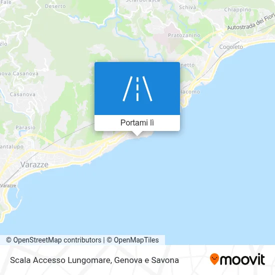 Mappa Scala Accesso Lungomare