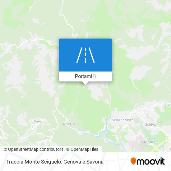 Mappa Traccia Monte Sciguelo