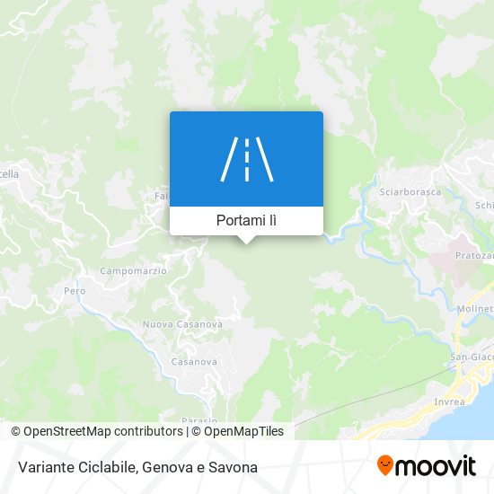 Mappa Variante Ciclabile