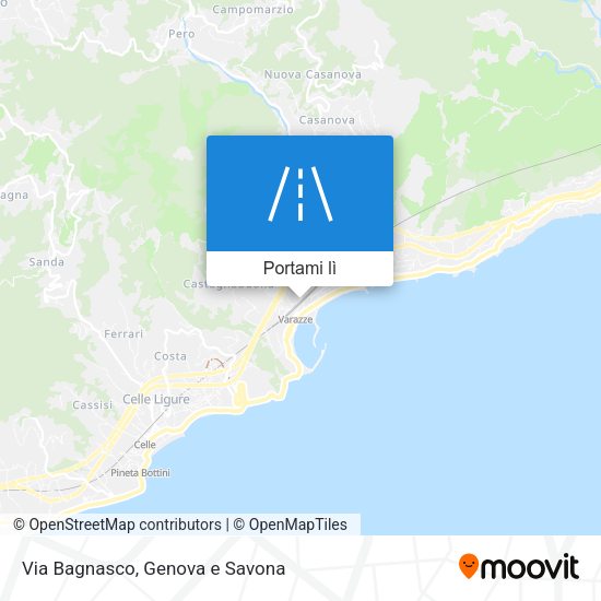 Mappa Via Bagnasco