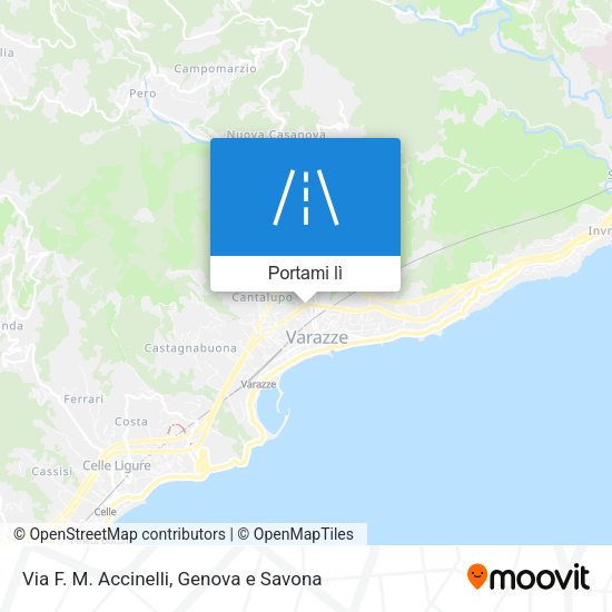 Mappa Via F. M. Accinelli