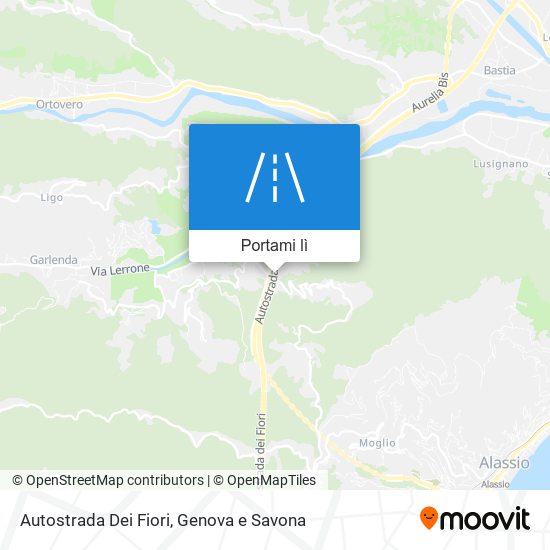 Mappa Autostrada Dei Fiori