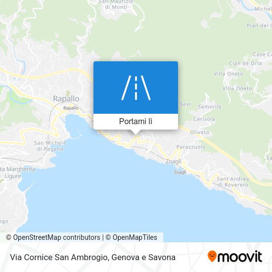 Mappa Via Cornice San Ambrogio